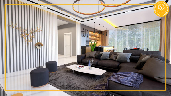 PREDAJ - luxusný 4-izbový mezonetový apartmán s prírodným prostredím v Alanyi